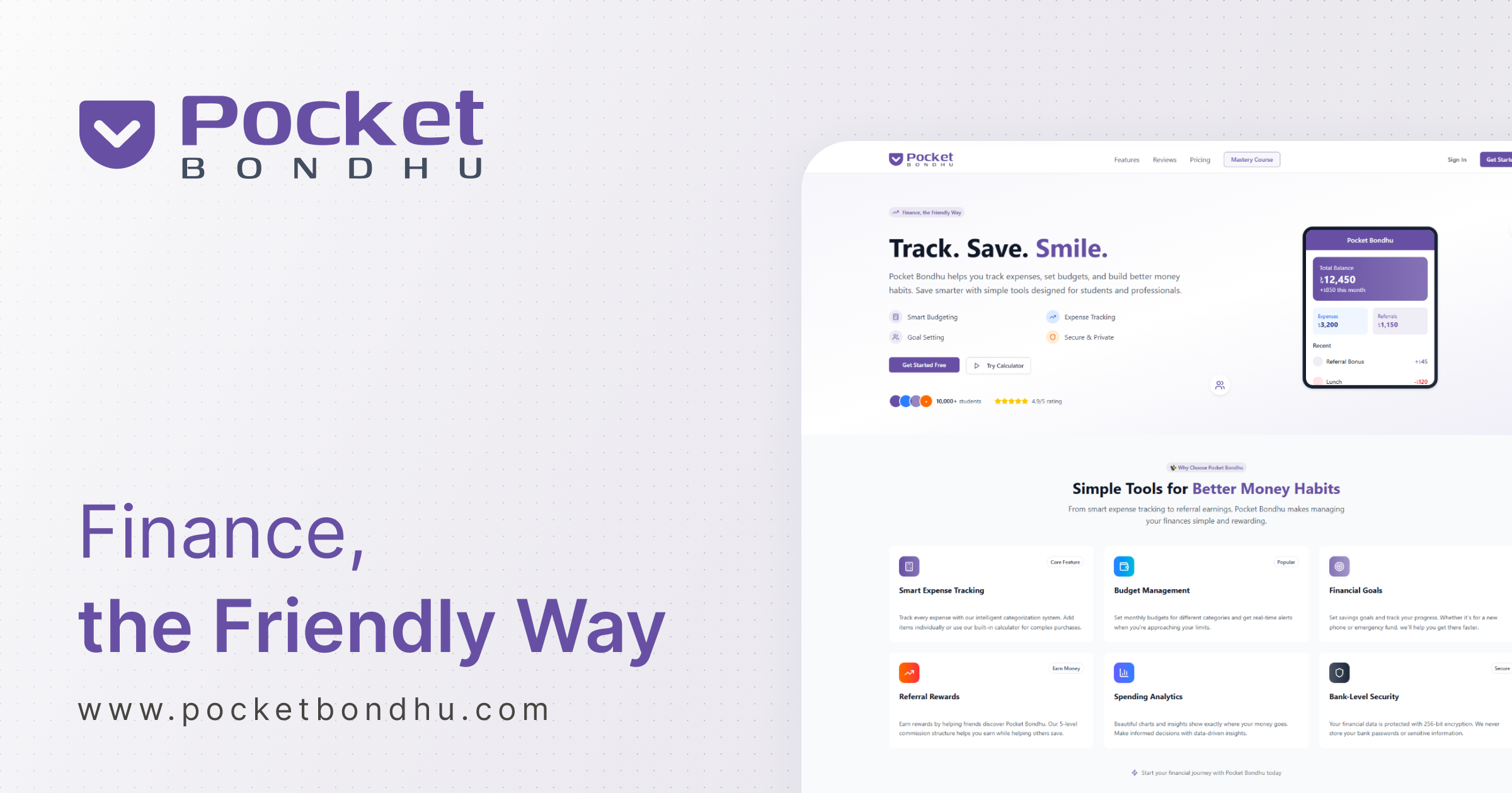 Pocket Bondhu - Personal Finance Management App